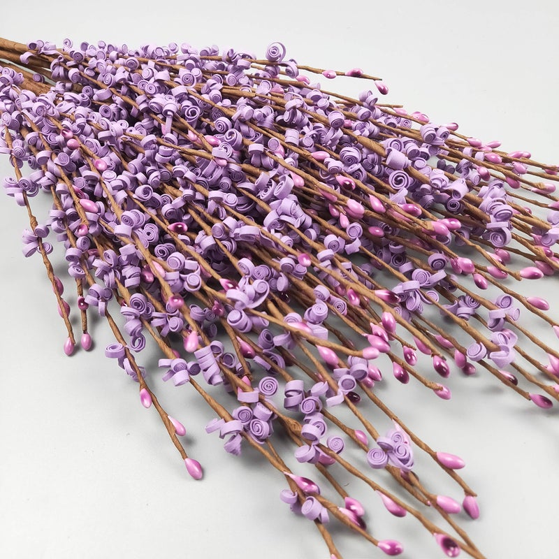 NOLAST 10pcs Artificial Flowers Fake Flower Faux Tall Flowers Branches Long Stems for Vase Wedding Home Office Party Hotel Restaurant Decoration (Purple) - Image 4